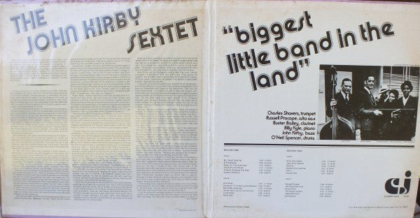 John Kirby Sextet : Biggest Little Band In The Land (2xLP, Album)
