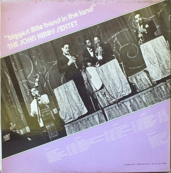 John Kirby Sextet : Biggest Little Band In The Land (2xLP, Album)