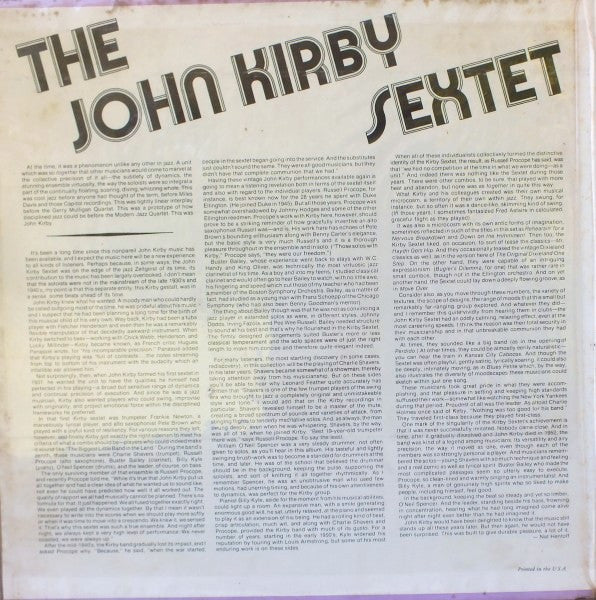 John Kirby Sextet : Biggest Little Band In The Land (2xLP, Album)