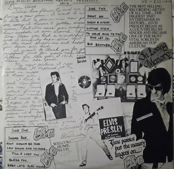 Vince Everett : Elvis Always On My Mind - The Legend Lives On (LP, Comp, Unofficial)