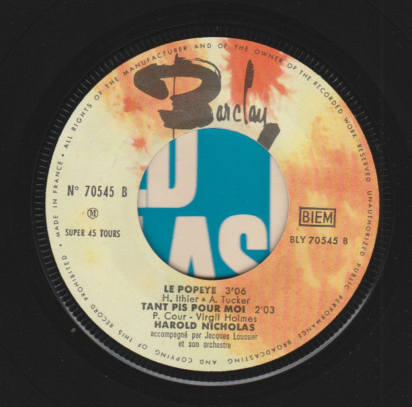 Harold Nicholas : Elle A Le Truc (7", EP)