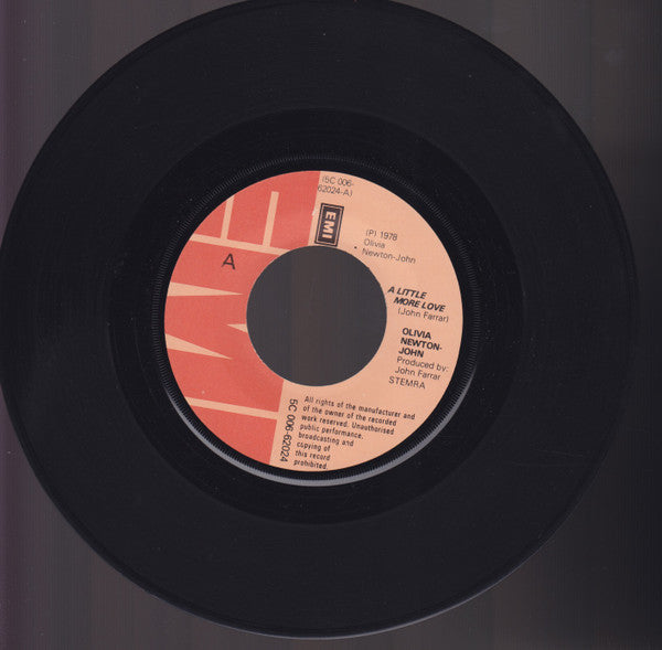 Olivia Newton-John : A Little More Love (7", Single)