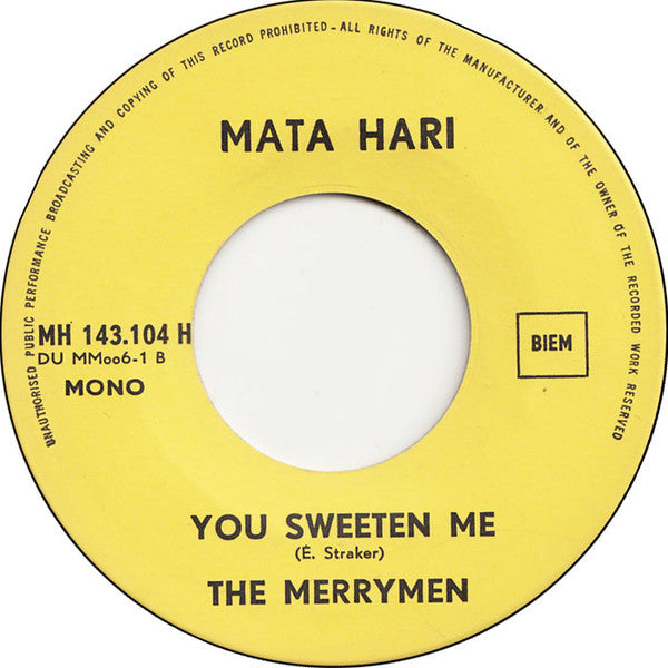 The Merrymen : Soul Calypso (7", Single, Mono, Ora)