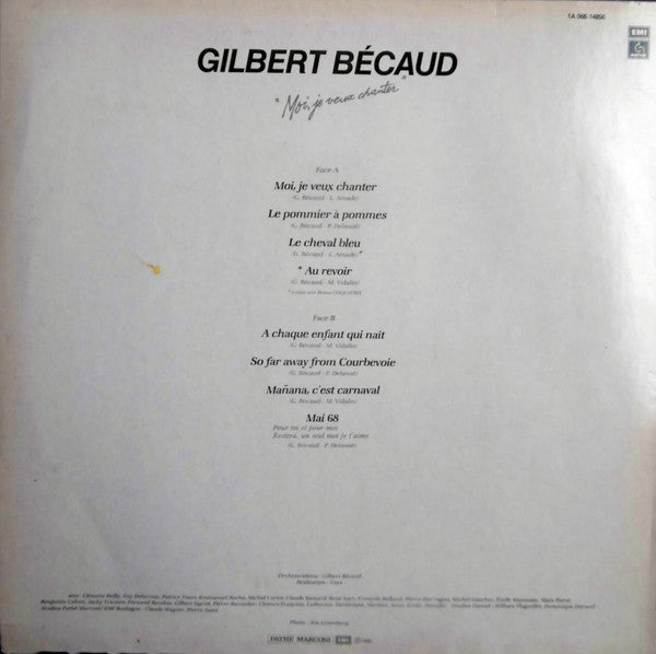 Gilbert Bécaud : Moi, Je Veux Chanter (LP, Album)