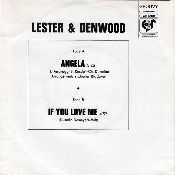 Lester & Denwood : Angela (7", Single)