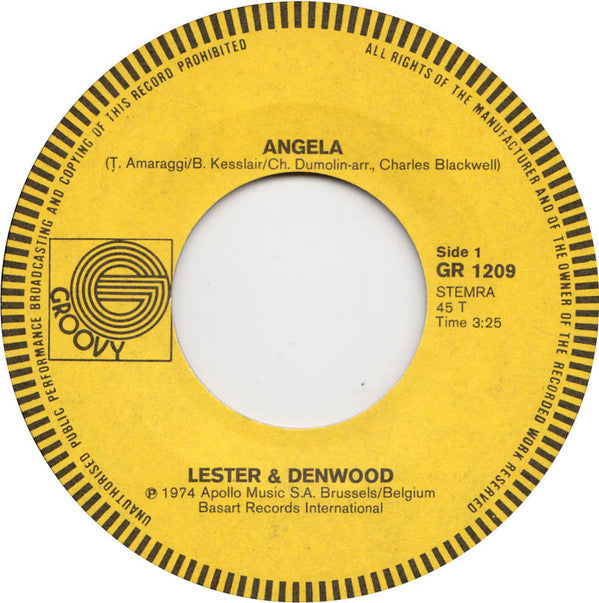 Lester & Denwood : Angela (7", Single)