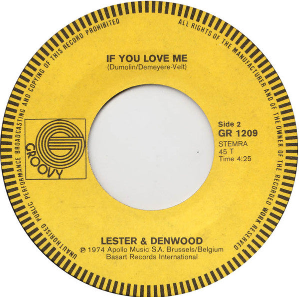 Lester & Denwood : Angela (7", Single)