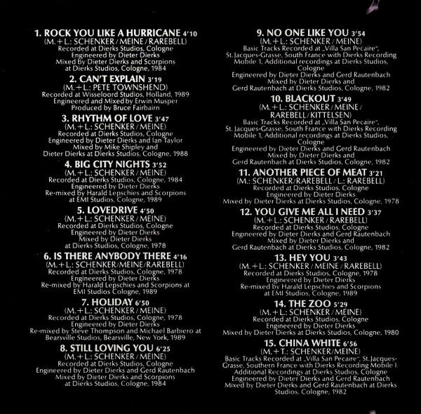 Scorpions : Best Of Rockers N' Ballads (CD, Comp)