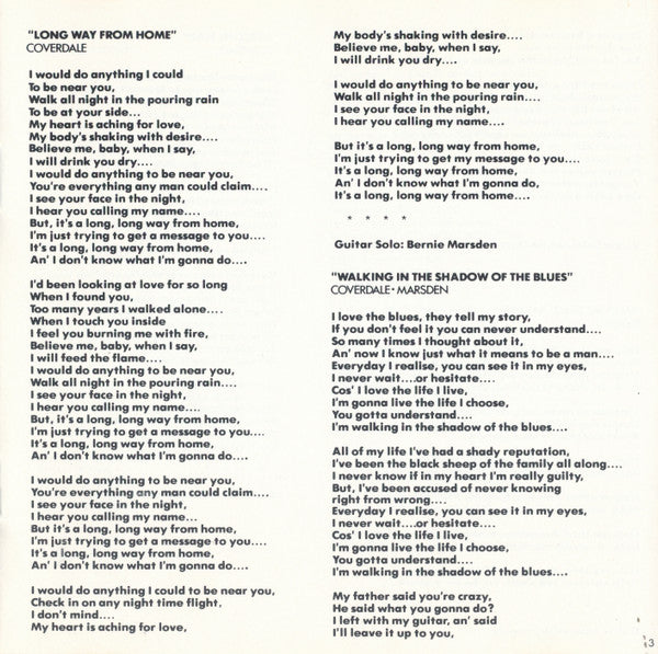 Whitesnake : Lovehunter (CD, Album, RE, RM)