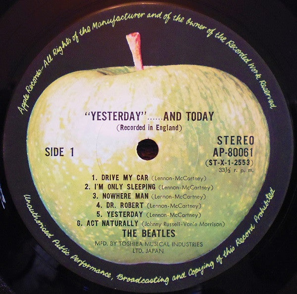 The Beatles : "Yesterday"...... And Today (LP, Comp, RE, ¥2,)