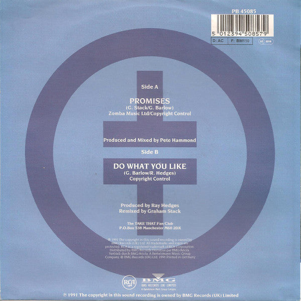 Take That : Promises (7", Single)