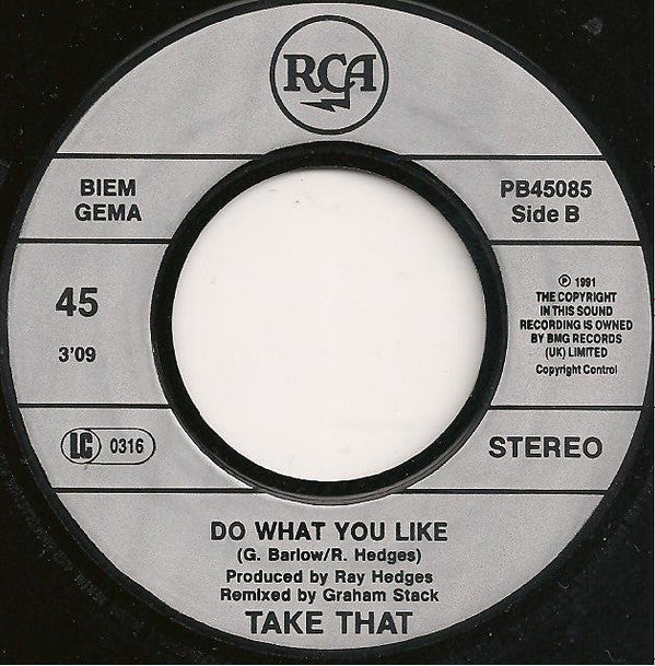 Take That : Promises (7", Single)