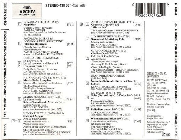 Various : The Early Music Sampler Vol. 2 (CD, Comp, Smplr)