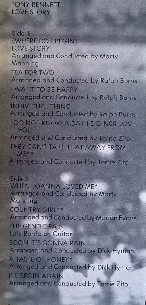 Tony Bennett : Love Story (LP, Album)