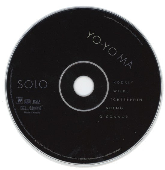 Yo-Yo Ma : Solo (CD, Album)
