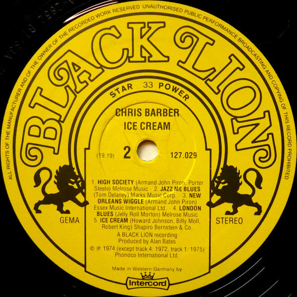 Chris Barber : Ice Cream (LP, Comp)