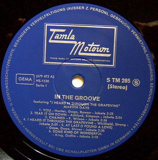 Marvin Gaye : In The Groove (LP, Album)