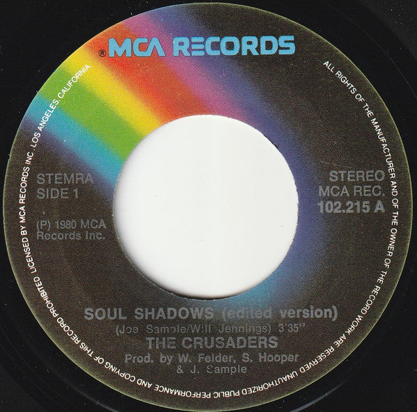 The Crusaders : Soul Shadows (7")