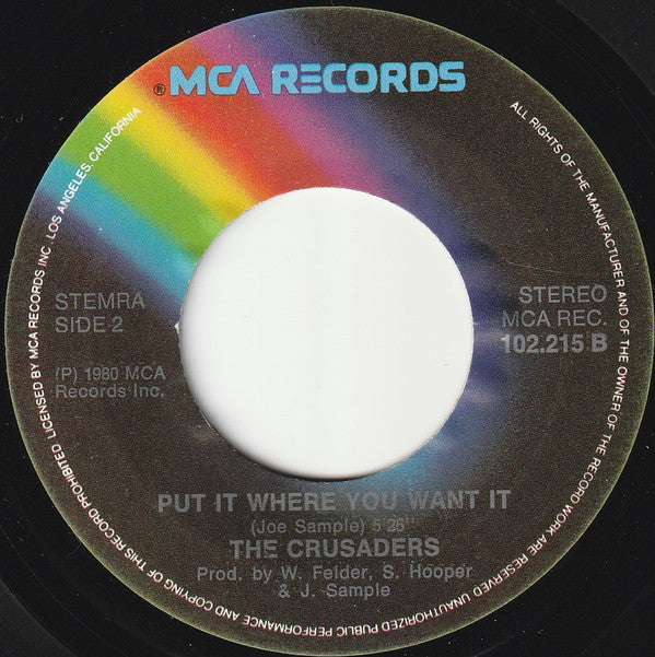 The Crusaders : Soul Shadows (7")