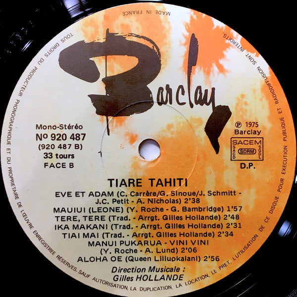 Tiare Tahiti : Tiare Tahiti (LP, Album)