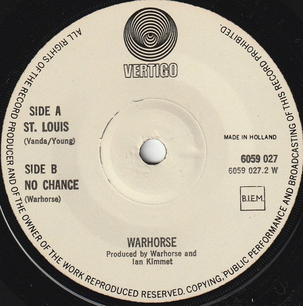 Warhorse (2) : St. Louis / No Chance (7")