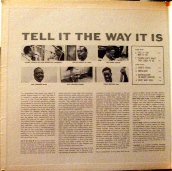 Paul Gonsalves : Tell It The Way It Is! (LP, Album, RE)