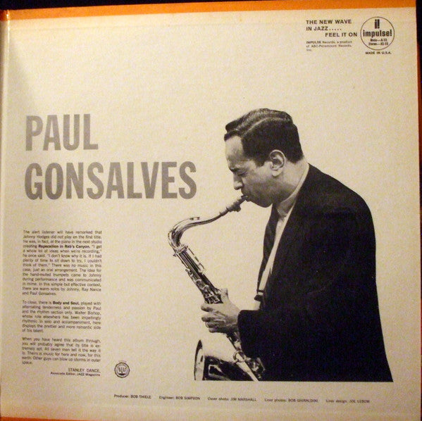 Paul Gonsalves : Tell It The Way It Is! (LP, Album, RE)