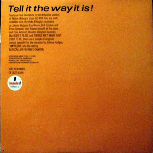 Paul Gonsalves : Tell It The Way It Is! (LP, Album, RE)