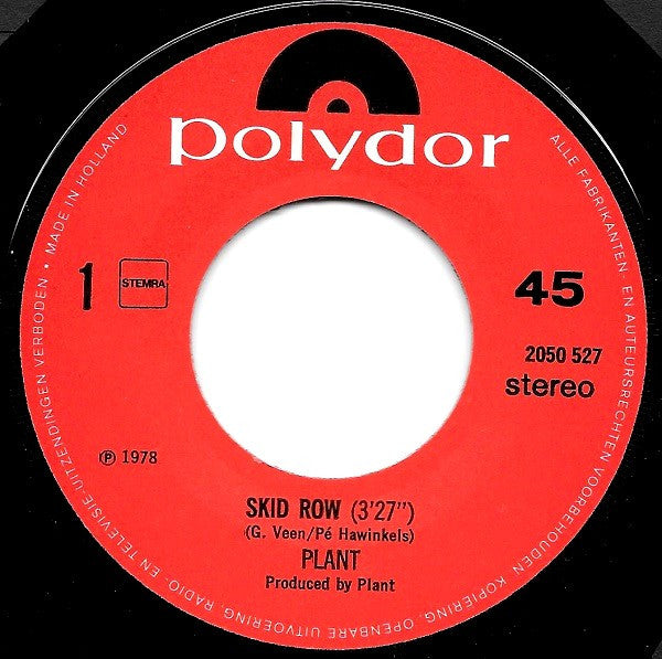 Plant (5) : Skid Row (7", Single)