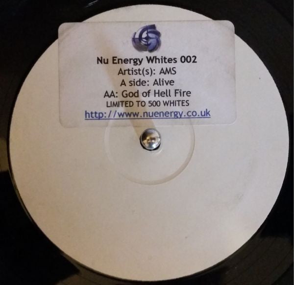 AMS : Alive / God Of Hell Fire (12", Ltd, W/Lbl, Sti)