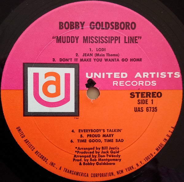 Bobby Goldsboro : Muddy Mississippi Line (LP, Album)