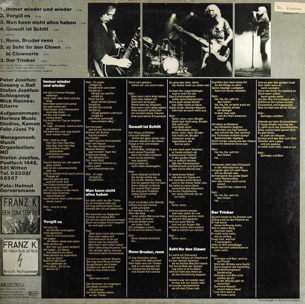 Franz K. : Gewalt Ist Schitt (LP, Album)