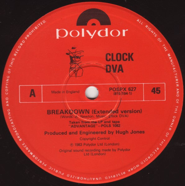 Clock DVA : Breakdown (Remix) (12")
