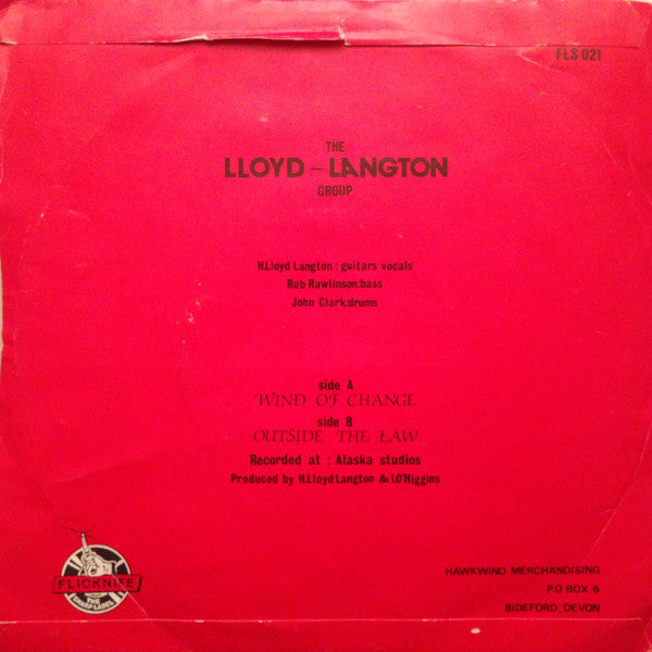 Lloyd Langton Group : Wind Of Change (7", Single)