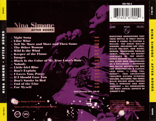 Nina Simone : After Hours (CD, Comp)