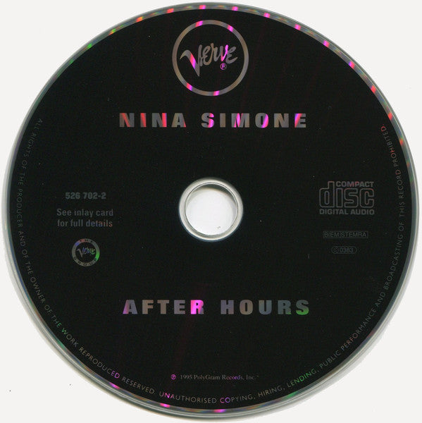 Nina Simone : After Hours (CD, Comp)