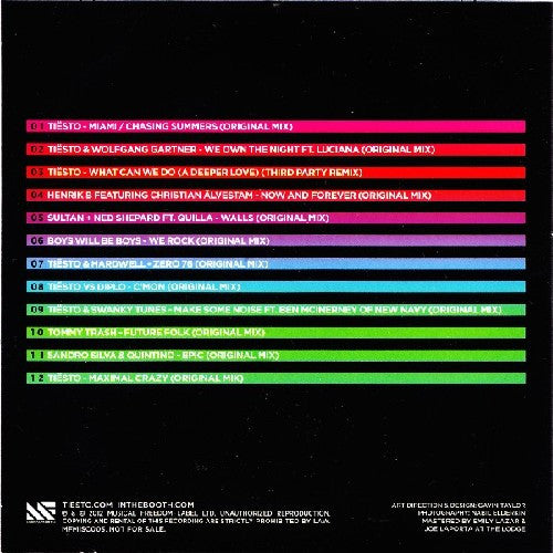 DJ Tiësto : Musical Freedom Presents Tiësto's Club Life Ibiza 2012 (CD, Comp, Mixed, Promo, Car)