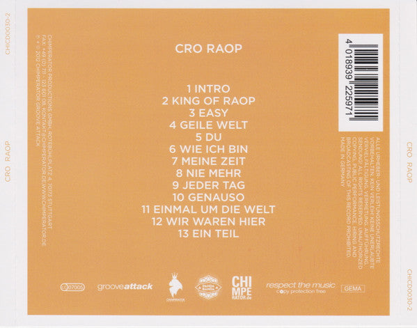 Cro : Raop (CD, Album)