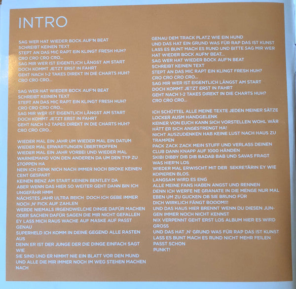 Cro : Raop (CD, Album)