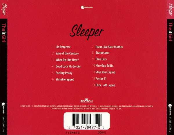 Sleeper (2) : The It Girl (CD, Album)