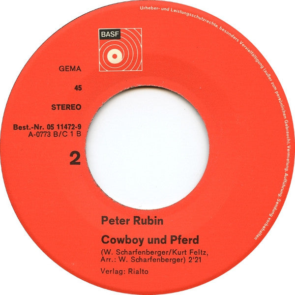 Peter Rubin : In Der Nacht (7", Single)