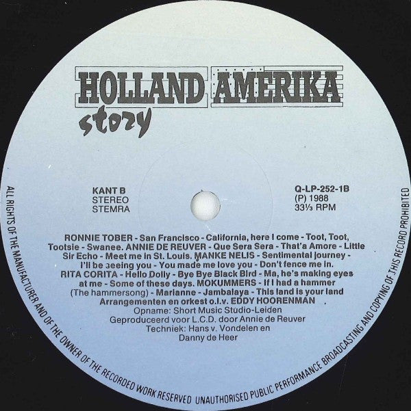 Various : Holland Amerika Story (LP, Album)