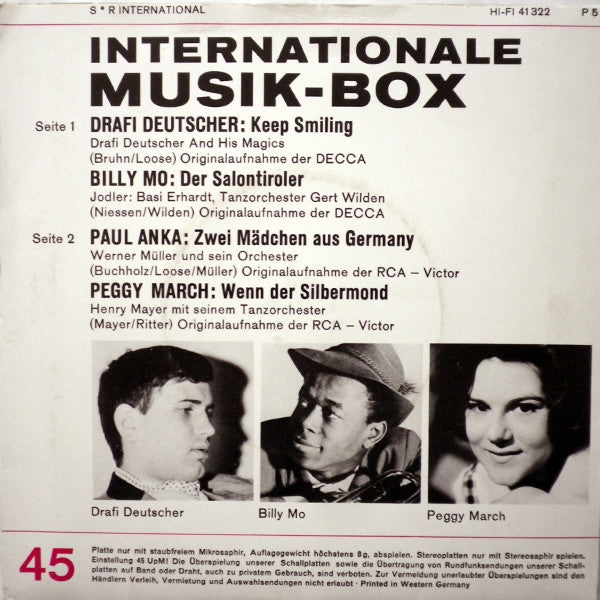 Various : Internationale Musik-Box (7", EP, Mono)
