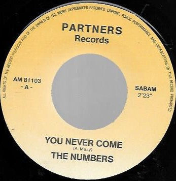 The Numbers (15) : You Never Come (7", Single)