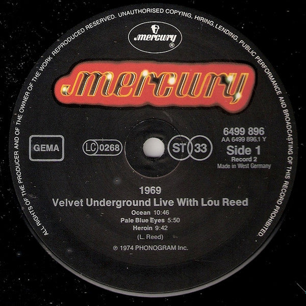 The Velvet Underground : 1969 Velvet Underground Live With Lou Reed (2xLP, Album, RE)