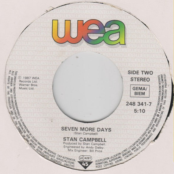 Stan Campbell : Years Go By (7", Single)