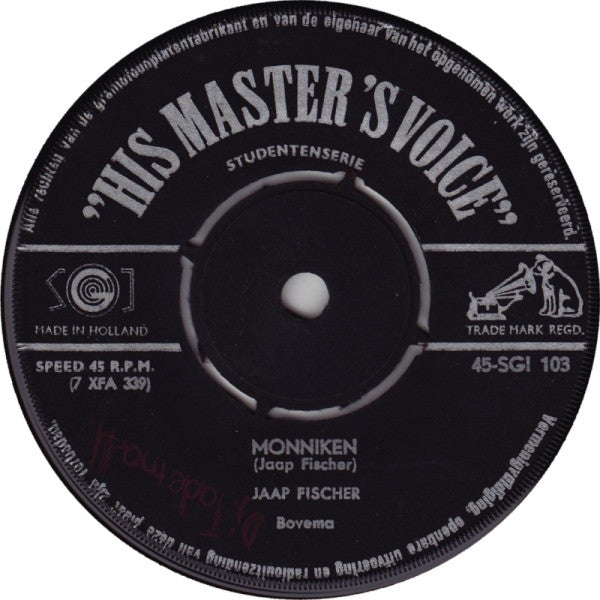 Jaap Fischer : Monniken (7", Single, 4-P)