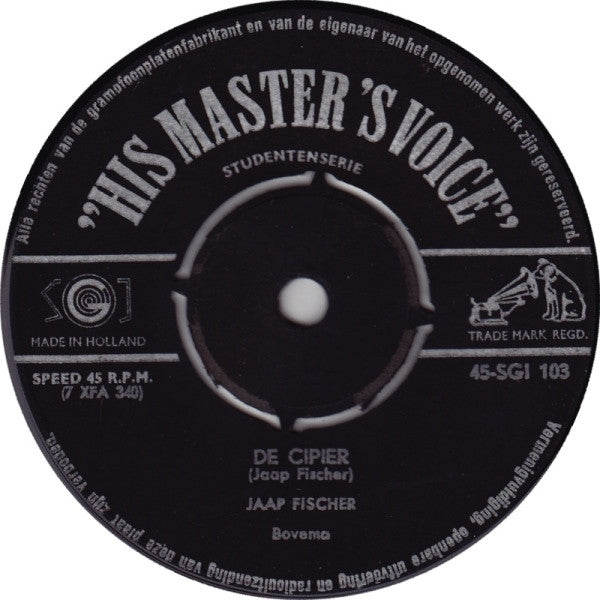 Jaap Fischer : Monniken (7", Single, 4-P)