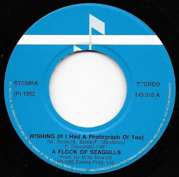 A Flock Of Seagulls : Wishing (If I Had A Photograph Of You) (7", Single)