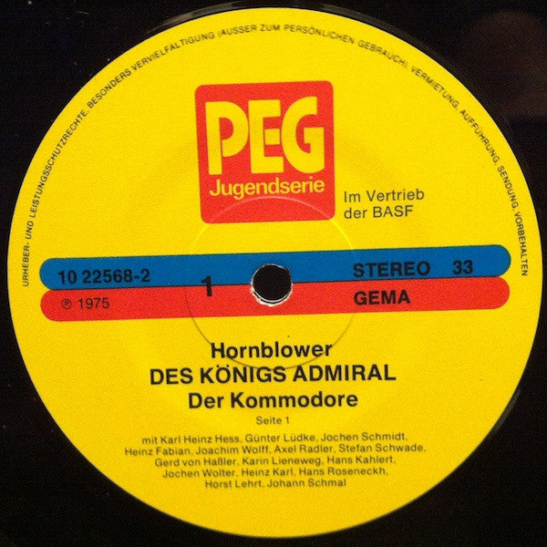 Gerd Von Haßler : Hornblower Des Königs Admiral - Der Kommodore (LP)